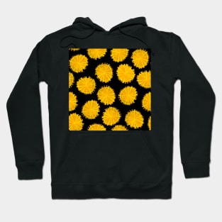 Dandelions on black Hoodie